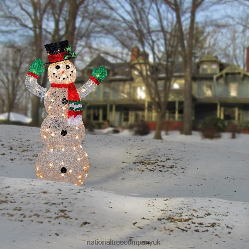 decoration | National Tree Company 48 in Snowman Decoration with Clear Lights F2L4F619